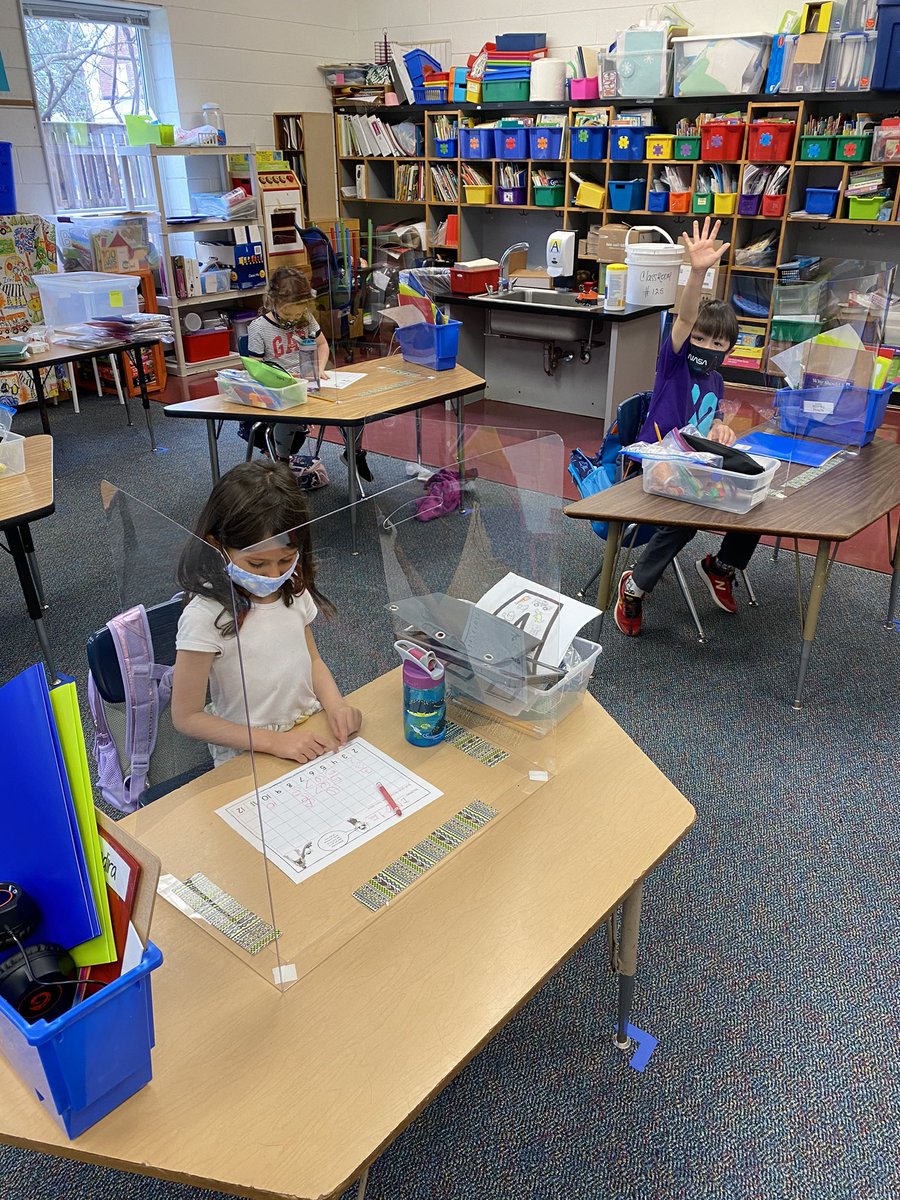 Students learned how to play Roll and Record during Math Workshop! #kwbpride