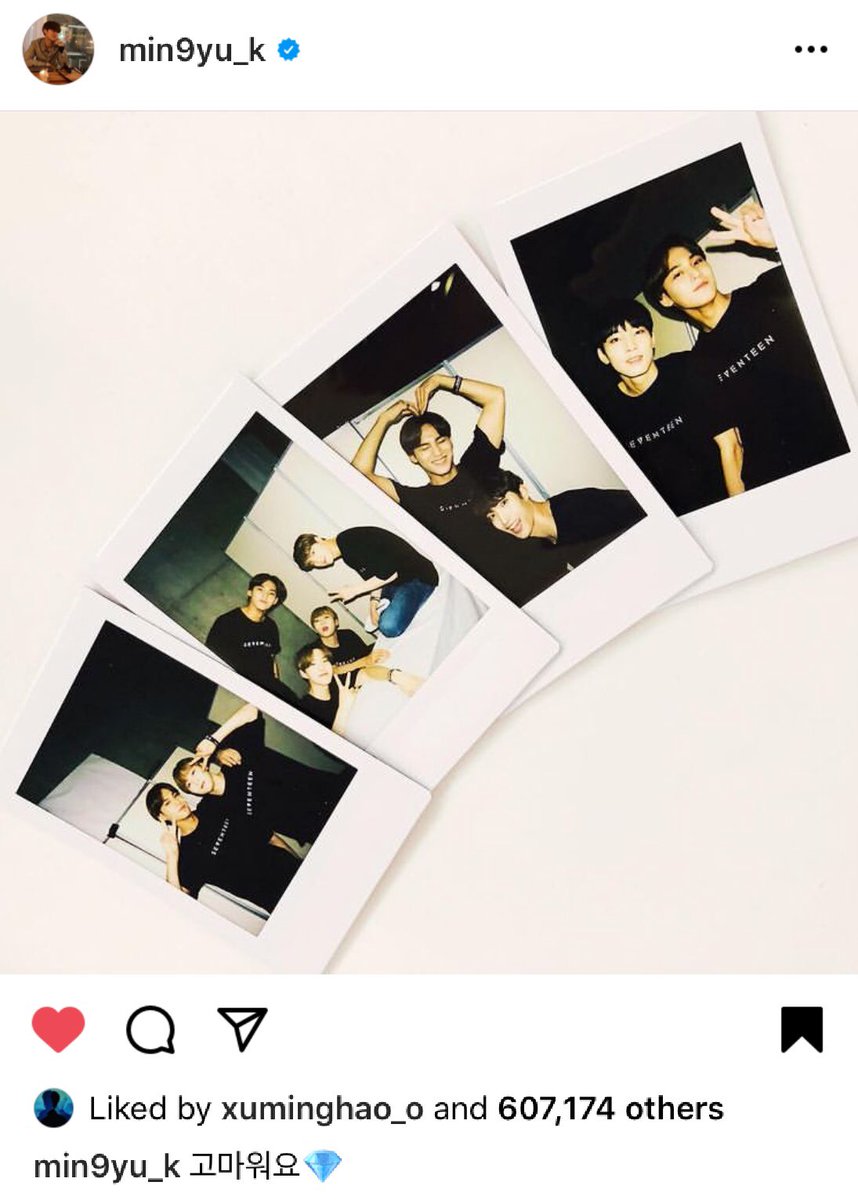 wonucools's tweet image. ❏ remember, when mingyu posted SEVENTEEN polaroids on his instagram account. ˎˊ˗