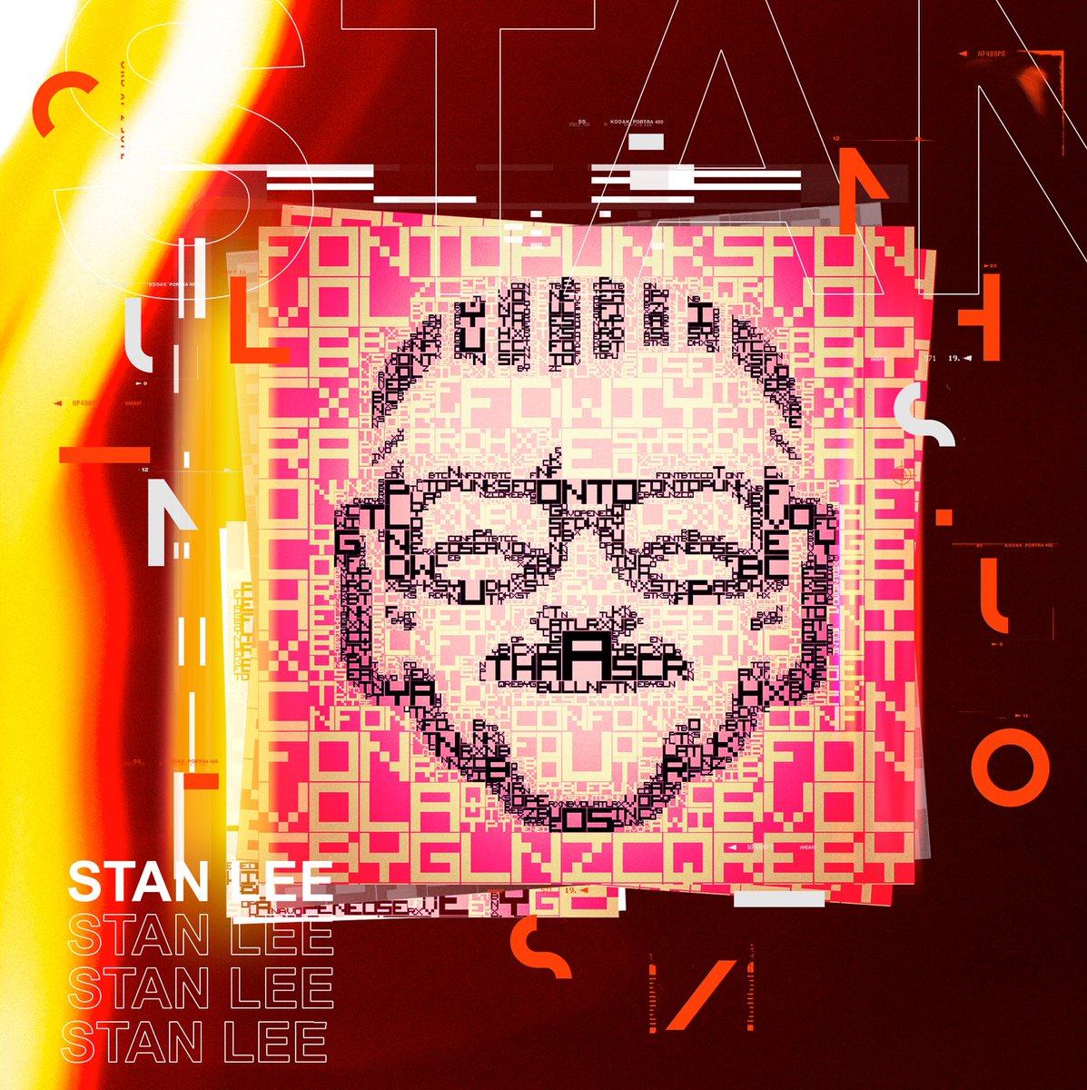 fontasticks's tweet photo. FontoPunk #Marvel Stan Lee
Text and form are combined in the context of the calligraphy of the future. Together, they make up the whole picture #calligraphy #abstract #nft #Collectibles #cryptoart #NFTartist  #NFTs #nftart #nftcollector https://t.co/y1FzPrkw8h