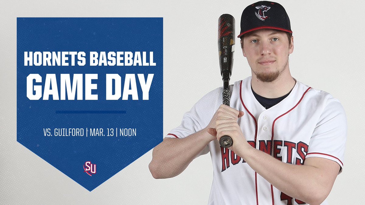 GAME DAY

<a href="/SUHornetsBB/">SU Baseball</a> will take on Guilford in game two of the series today. Spectators are limited but you can always follow from home using the links below ⤵️

📈| opndr.se/hjy_W5os
📺| SUHornets.com/Live
🎟️| SUHornets.com/Spectators