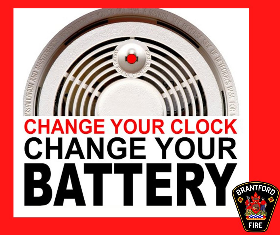 Don't forget to test all of your Smoke &amp; CO alarms (push the test button), and replace alarms that are 10 or more years old. Replace batteries at least once a year, and always read and follow manufacturers instructions. @CityofBrantford@BrantfordPFFA #brantford #fire
