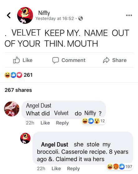 NTrashdemon's tweet photo. I know the Instas aren't like this but honestly? A lot of these guys died way before technology and would 100% be 'old people' facebook so take this thing because I couldn't get the song version out my head 🤣 https://t.co/tpr43NPjt2