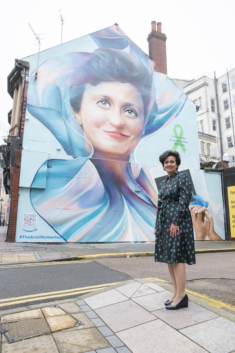 AneurinBevanUHB's tweet photo. We're delighted to share with you that Professor Alka Surajprakash Ahuja MBE has been recognised for her efforts in digitalising local NHS services by Amazon Handmade through #TheArtofMotherhood mural series.

Read more about her story here👇 https://t.co/YpgURj6j0f https://t.co/jiHl8PPW57