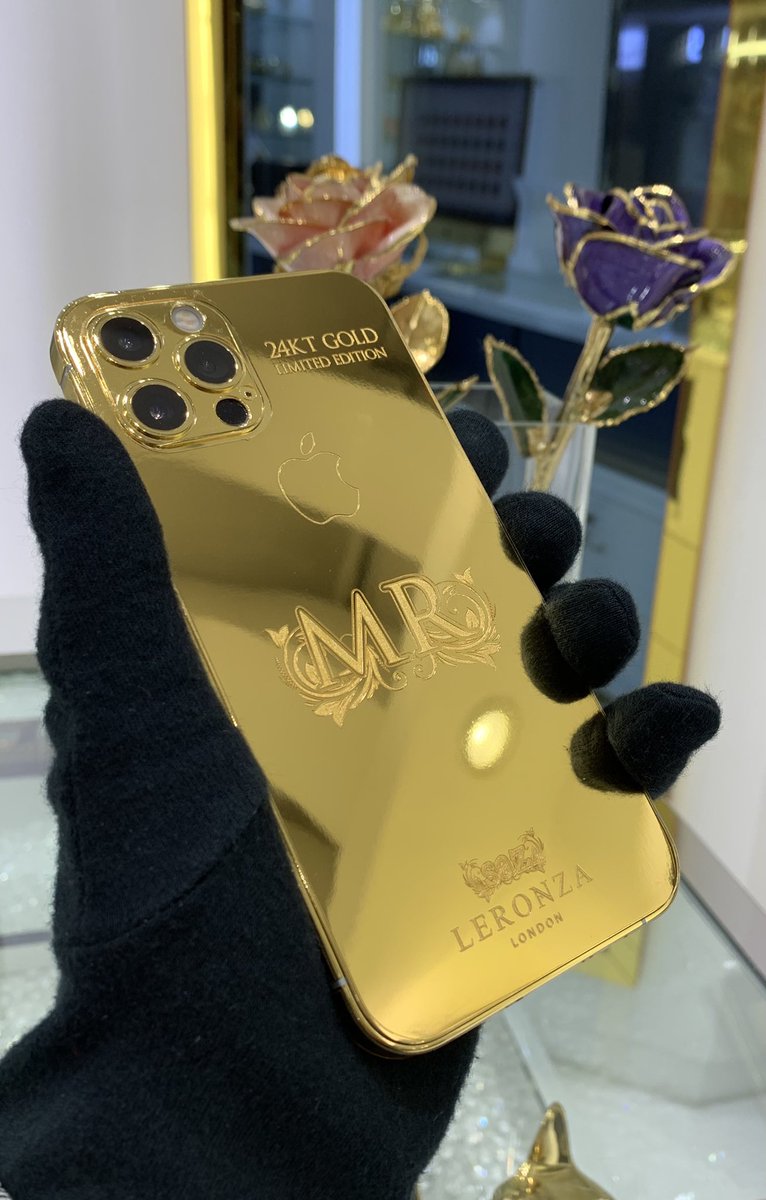 Leronza Luxury 24K Gold iPhone 12 Pro Elite Edition.

For orders and inquiries contact us below:
WhatsApp No: +971 54 320 9100
Landline No: +971 4 330 9600

#Apple #goldiphone #luxurygifts #giftideas #luxuryfashion #GOLD #iPhone12pro #fashionstyle #luxurylifestyle #Customize