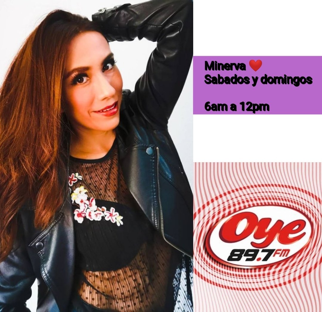 luisunamrebel's tweet photo. #YQueTalSi todos en sintonía con @Oyeminerva 😍😍😍😍😍 en @Oye897
Desde hoy y todos los fines de semana desde las 6am hasta las 12 del medió día.
6 horas de escuchar buena música y a la locutora más hermosa 💞🙈😍❤️ https://t.co/vQtle2uuqY