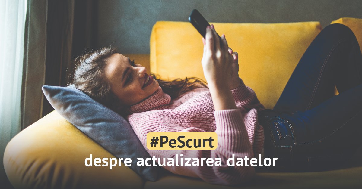 B_Transilvania's tweet photo. #PeScurt | Despre actualizarea datelor personale, am mai povestit. Dar dacă mai ai nevoie de încă un motiv în plus pentru a te convinge, l-am pregătit chiar aici, pe #BlogulBT 👉 https://t.co/23eMLWWgRB https://t.co/AsTA2hAIfk