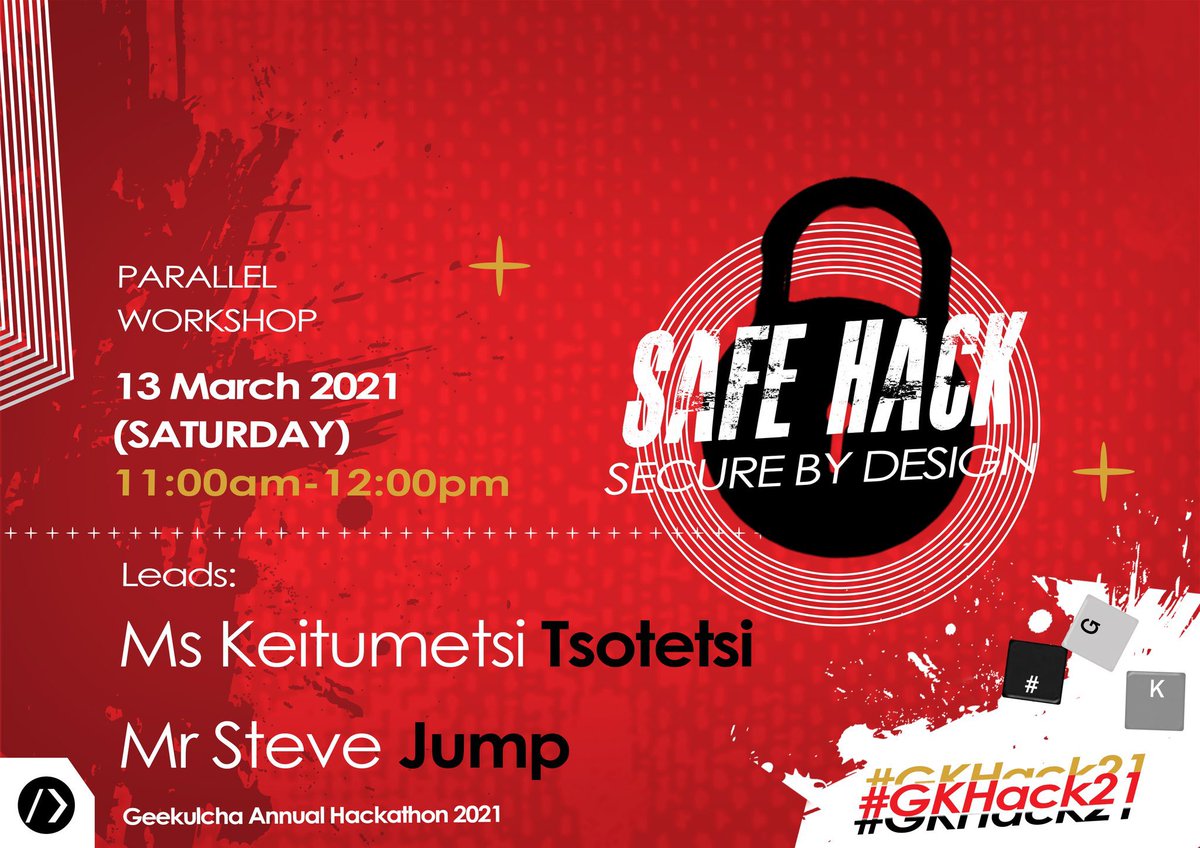 4otune's tweet image. Parallel Workshop 1

1️⃣SafeHack - Secure By Design Workshop by @InfoSecGrue &amp;amp;  @Keitu_Tsotetsi

🔗youtu.be/CppBFnm8bFs

#GKHack21 #Security #SafeHack