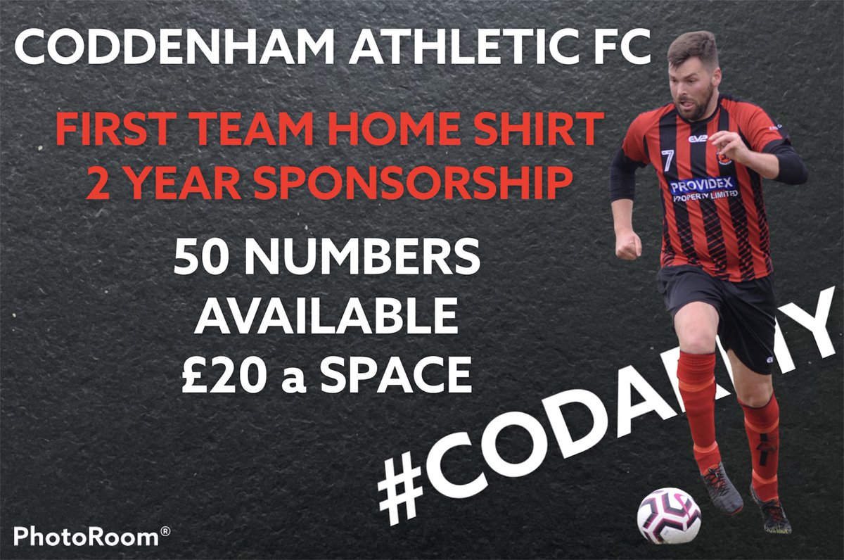 OfficialCodArmy's tweet photo. Brand New Sponsorship Opportunity! 

Grab yourself a number for just £20! 

@deejamvlogs @Matchday_Mkt @theadamwade @SILHQ 

#CodArmy #NewSponsors https://t.co/jdZLF7JpoO
