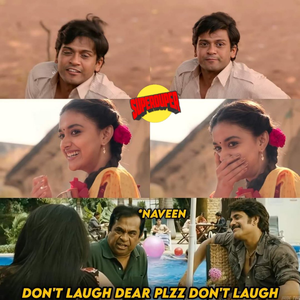 SuperDuperOffl's tweet photo. . @NaveenPolishety 😜😂😂
@KeerthyOfficial

#JathiRathnalu https://t.co/yqlUmP32tA