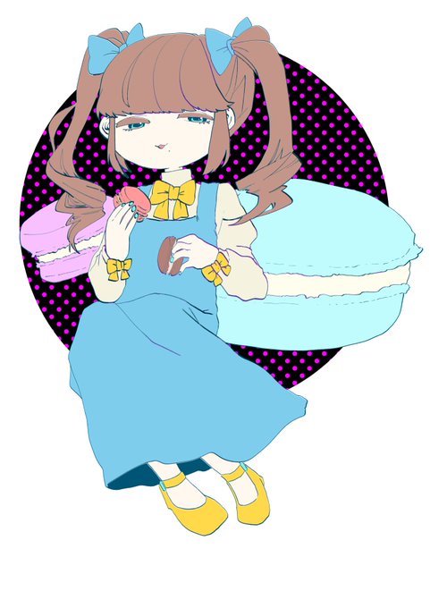 マカロン食べたいのtwitterイラスト検索結果