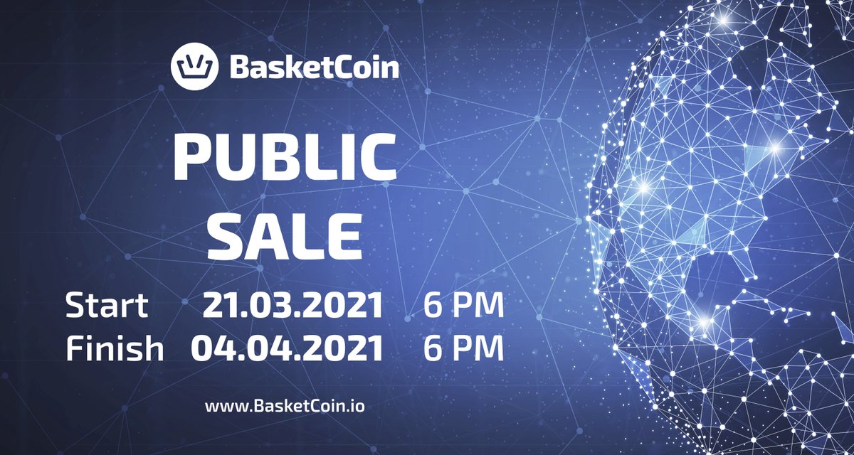 Basketcoin_BSKT's tweet photo. 💎 #BasketCoin Public Sale Announcement 💎

https://t.co/wAlc5D0TKa is the first deflationary token secured with a basket of cryptocurrencies with the possibility of staking and management.

⌛️ https://t.co/59TAb4gj81 ⌛️ https://t.co/sUlsNKhPx0