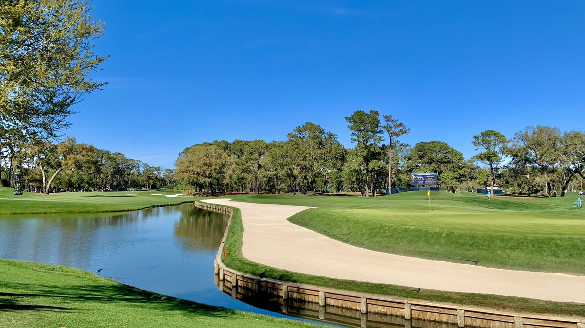 aciampi's tweet photo. A couple pics from the first few days of competition. Two more days to go! 
•
•
#theplayers #tpcsawgrass #hole17 #hole11 #pgatour #theplayerschampionship https://t.co/GMZk1wFvGr