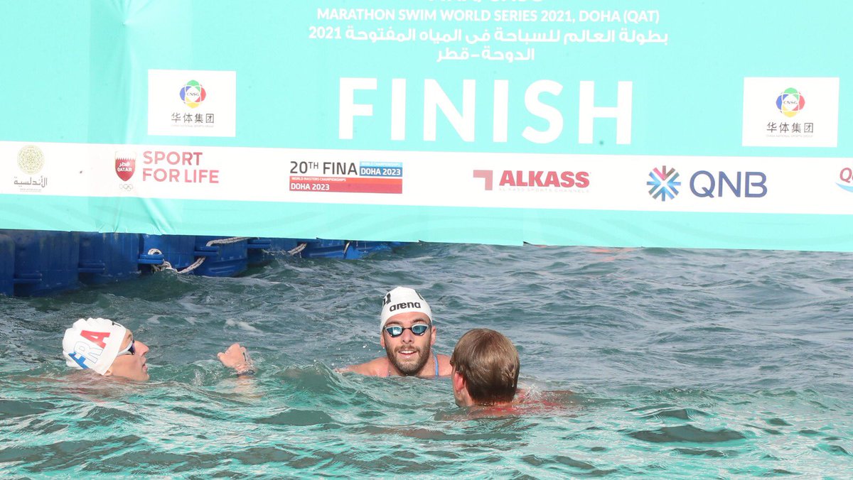 SWCDOHA's tweet photo. مبروك للفائزين في بطولة العالم للسباحة في المياه المفتوحة الدوحة ٢٠٢١ رجال 10 كم
🥇الميدالية الذهبية : 🇫🇷 OLIVIER
🥈الميدالية الفضية : 🇭🇺 RASOVSZKY
🥉الميدالية البرونزية : 🇮🇹 PALTRINIERI
الف مبروك لجميع الفائزين في نسخة الدوحة
#MSWS2021 #openwater #fina #DOHA2023 https://t.co/mUMD3fsT42