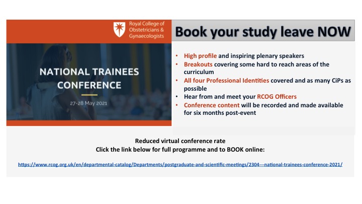 We are delighted to have <a href="/BurdenChristy/">Christy</a> and <a href="/FranNeubes/">Francesca Neuberger</a> speaking and taking questions on "acute presentations in a pregnant patient" at #NTC2021 <a href="/MaternalNbt/">Maternal Medicine NBT</a> <a href="/NorthBristolNHS/">North Bristol NHS Trust</a>, some of Bristol's best! #obstetrics

Book here rcog.org.uk/en/departmenta…