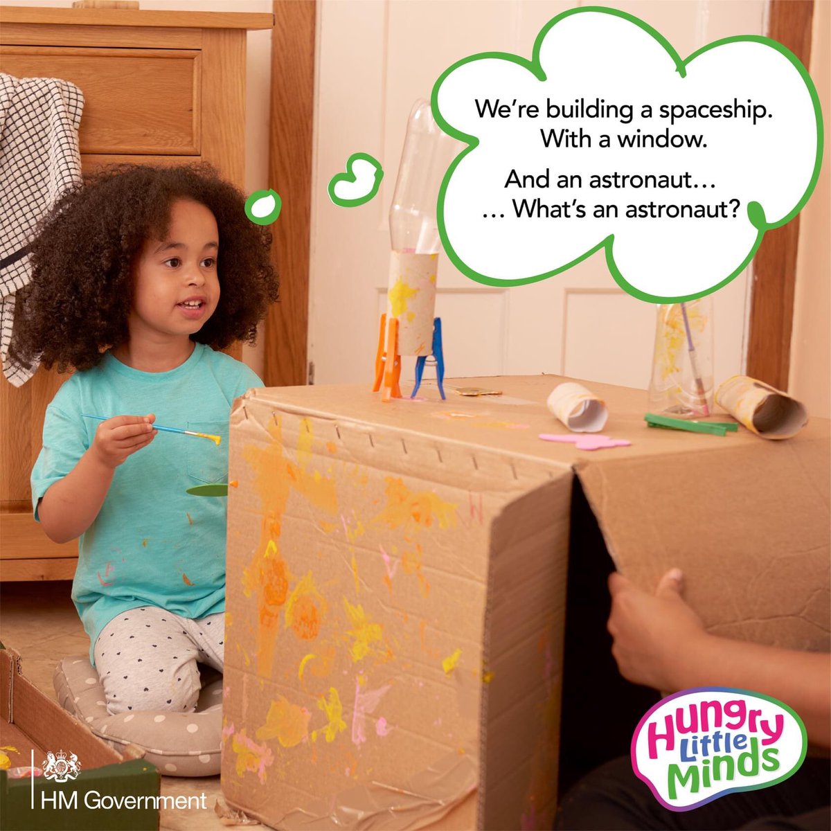 Whatever you play, you're widening your child's horizons and increasing their words #hungrylittleminds