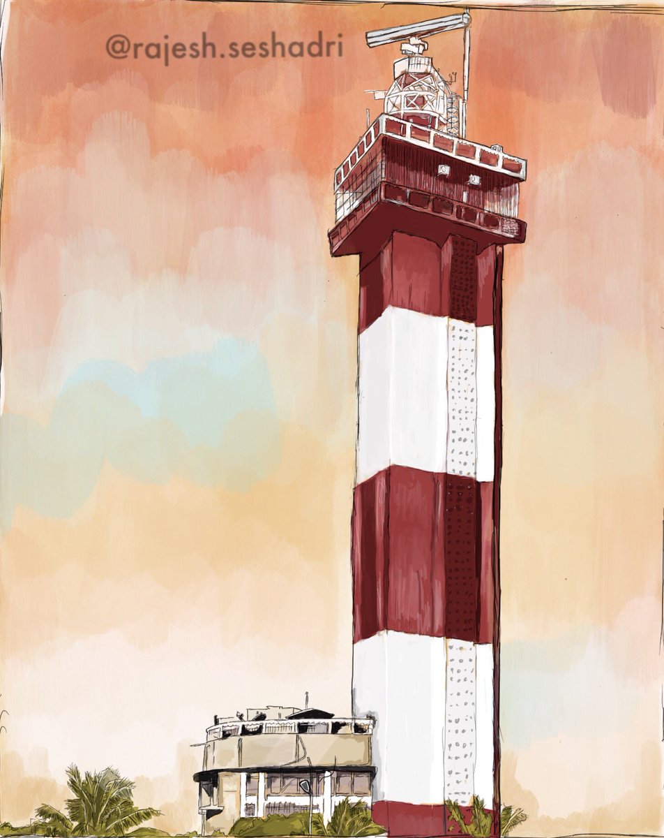 #nammachennaichanceyilla #chennaiillustration #chennaiart #chennaiillustrator #chennaiartist #madrasday #chennai #lighthouse #marinabeach #nammachennai #streeofchennai #ArtistOnTwitter #watercolor @nammachennaiCI @ashdoms @Cinemarasigan19  
Check out👇
instagram.com/rajesh.seshadri