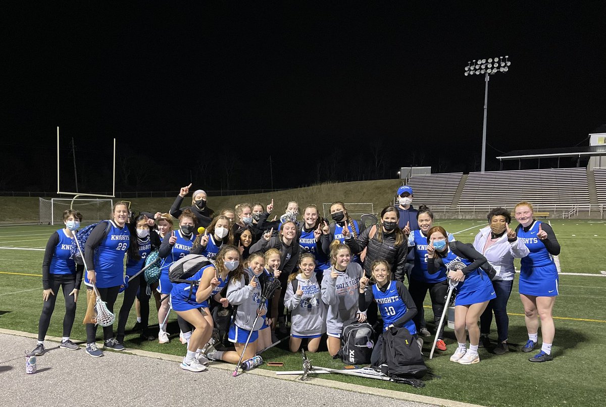 LexCathSports's tweet image. Lacrosse (Girls) - Knights give #4 Woodford Co it’s first loss in 2 years by a score of 10-7