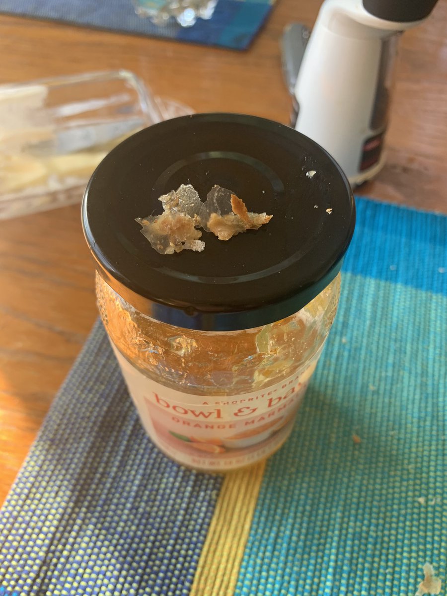 adityadmenon's tweet photo. @ShopRiteStores Hi i was surprised to see bits of plastic in your bottled marmalade that I bought from East Windsor last week.  I may have ingested some of it.  I’m enclosing details of the bottle so you can check what stock may be contaminated. https://t.co/Zdliqe3ZYU