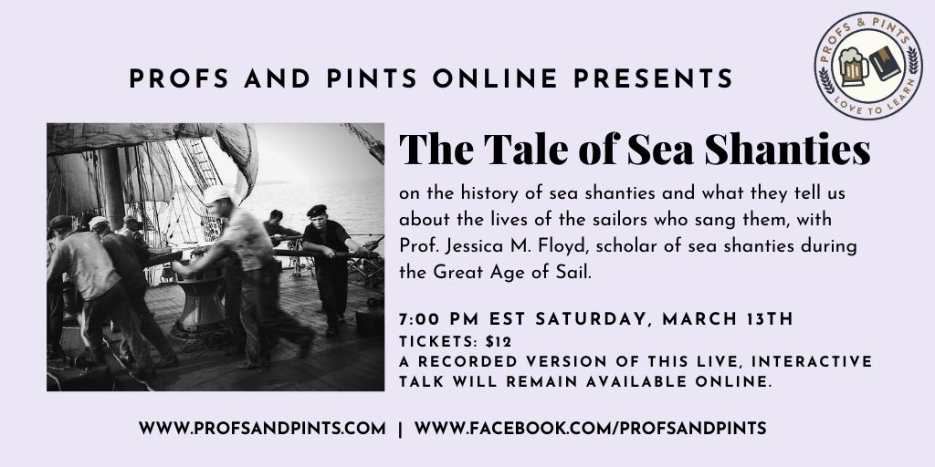 Tonight! Find talk details and tickets at crowdcast.io/e/shanties @dclinenews @DCist @wamu885 @washingtonian @YPIA_DC @WashDCMarina @AnnapolisPatch @MusicologyDaily @The_OAH @AHAhistorians