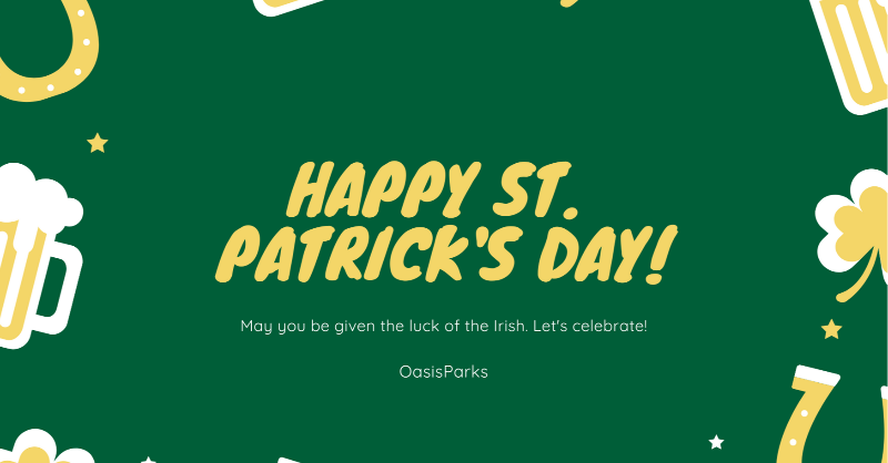 OasisParks's tweet photo. Happy St. Patrick's Day!

#stpatricksday #stpatricksday2021 https://t.co/XONivqKPmI