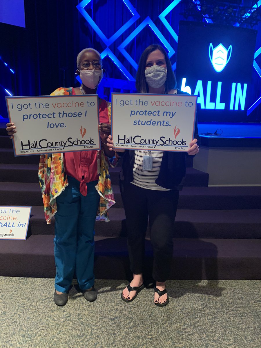 mrsywright1's tweet photo. So grateful to work for @Hall_Schools. Got vaccinated to protect my family, friends and students! https://t.co/Cof4zIitNP