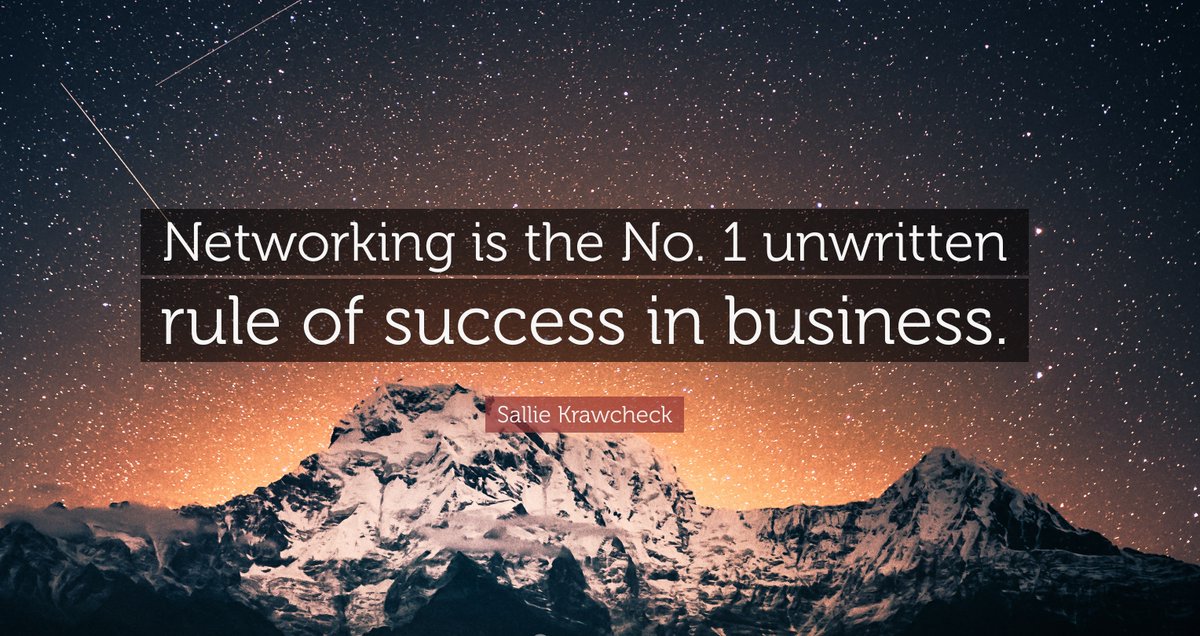 aryap's tweet photo. RT @BryantCPA: Networking is the No. 1 unwritten rule of success in business. #SaturdayThoughts #SaturdayMotivation #WeekendWisdom #ThinkBigSundayWithMarsha #Networking #RuleOfSuccess https://t.co/OCVjVnBCjt