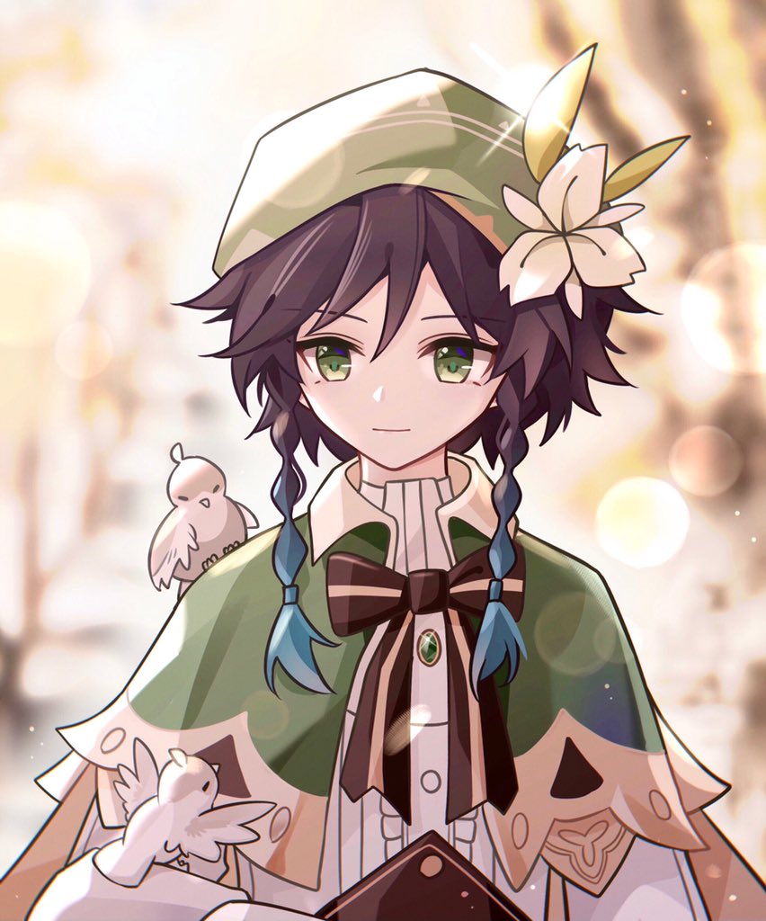 InmolT's tweet photo. #原神 #Venti
 The wind and the bird(〃'▽'〃) https://t.co/pI4JKFC3q1