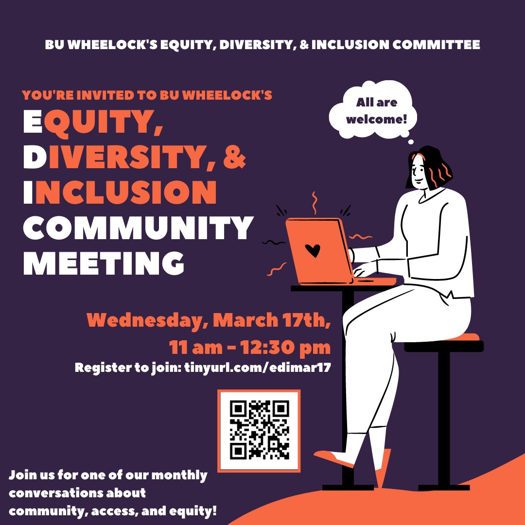 buwheelocksg's tweet photo. Hey terriers! Check out this cool opportunity to discuss relevant social issues with members of our community. The next meeting is Wednesday at 11 — register at https://t.co/Lwe9usE7bC https://t.co/Y76Z28wd39