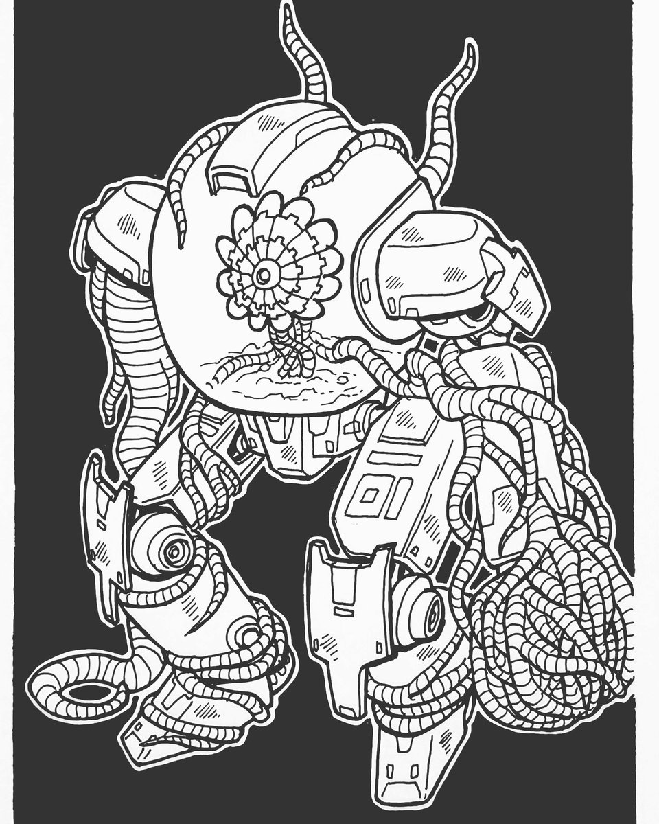 Darth_Lionel's tweet photo. March Of Robots Day 13: Flower
This isn't just a flower, it is also a Monstroplant!!
#marchofrobots #marchofrobots2021 #copic #copicmultiliner #copicpaper #robots #ink #blackandwhite #monstroplante #robot #flower https://t.co/YWf57MT9T0