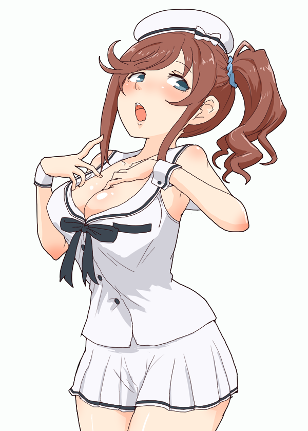 「サクラちゃん Marine ver. #はいふり 」|明日葉トモロウ/ダービーガールズ８【C-33】のイラスト