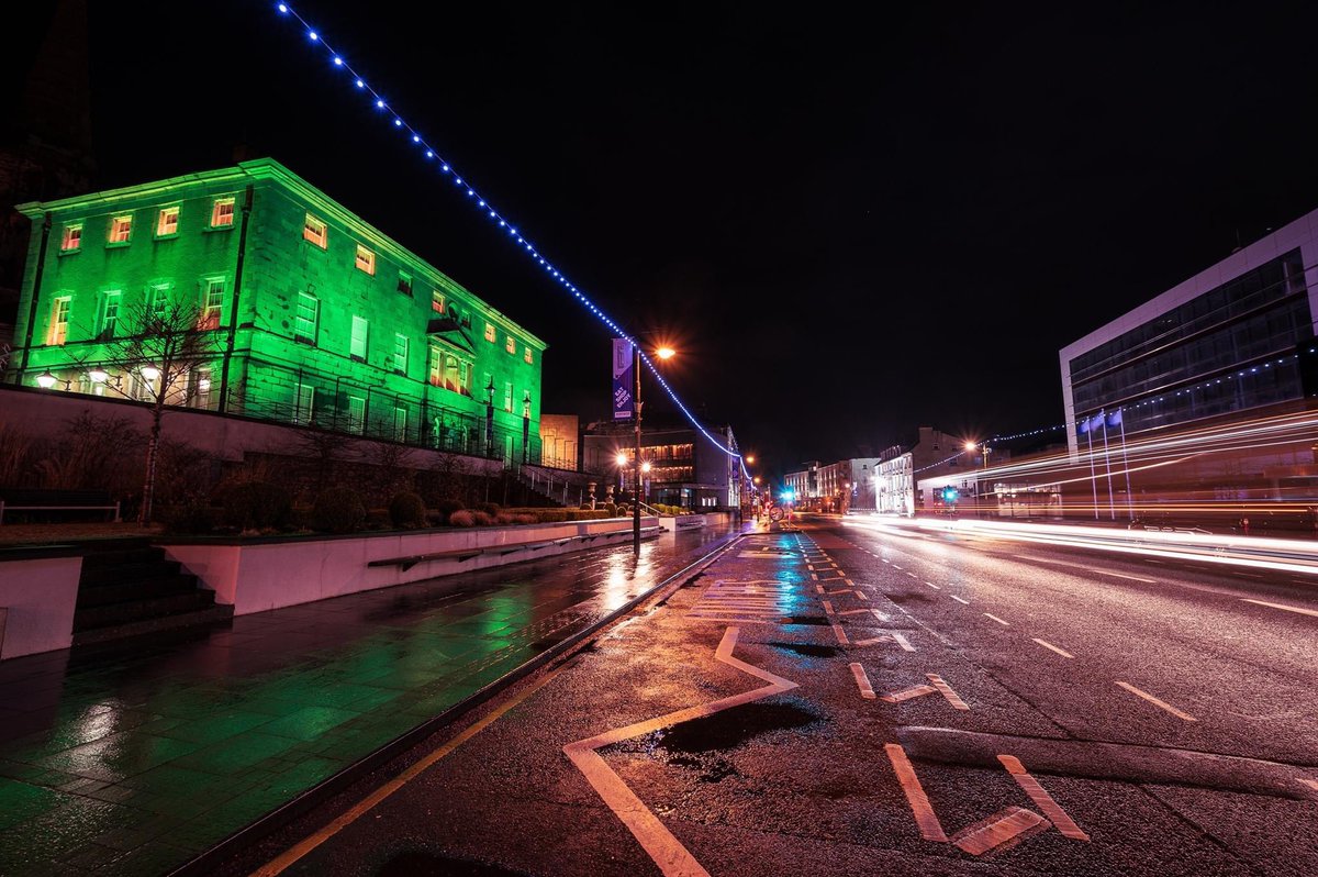 EveryEventIre's tweet photo. #Waterford is all lit up, our crews are back to work and our hearts are full - thank you to everyone who is making this possible 💚

☘️ #WaterfordGoesGreen ☘️ https://t.co/fDgL5wa0Y9