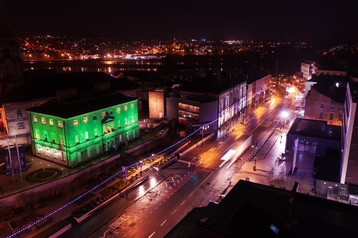 EveryEventIre's tweet photo. #Waterford is all lit up, our crews are back to work and our hearts are full - thank you to everyone who is making this possible 💚

☘️ #WaterfordGoesGreen ☘️ https://t.co/fDgL5wa0Y9