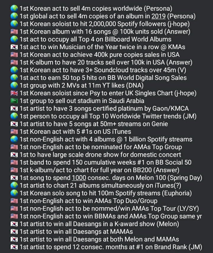 jooniepIant's tweet photo. “bts didn’t pave the way” but then bts continues to break records and becomes the first korean act to get so many awards https://t.co/fJmNEfPmLR