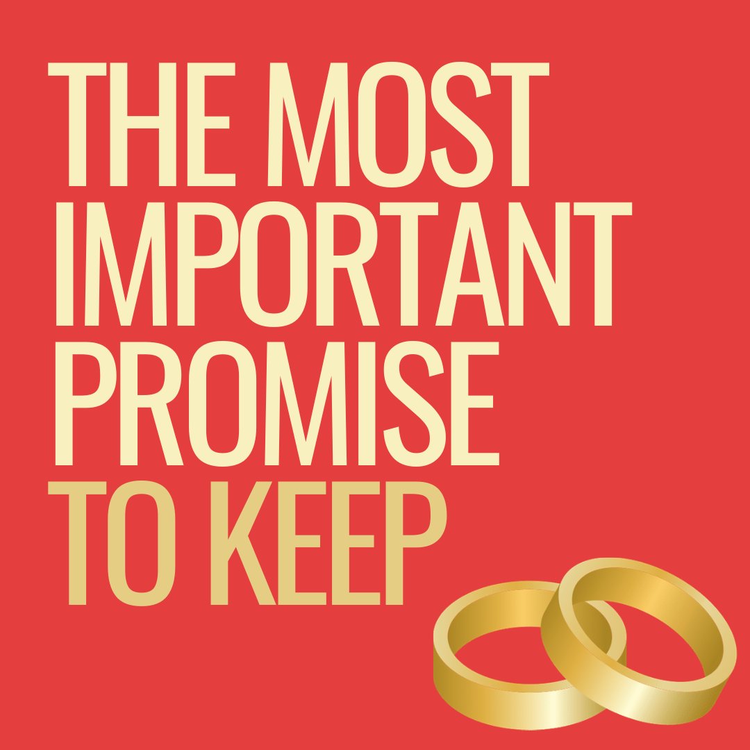 Is not the one to your friends, partner, mother, father, brother or anyone...

The most important one to keep is the one you made to YOURSELF.

Want to get fit? Go to that gym.
Want a new job? Time to send those CVs.

Get your life in order.
Keep a promise you made to yourself.