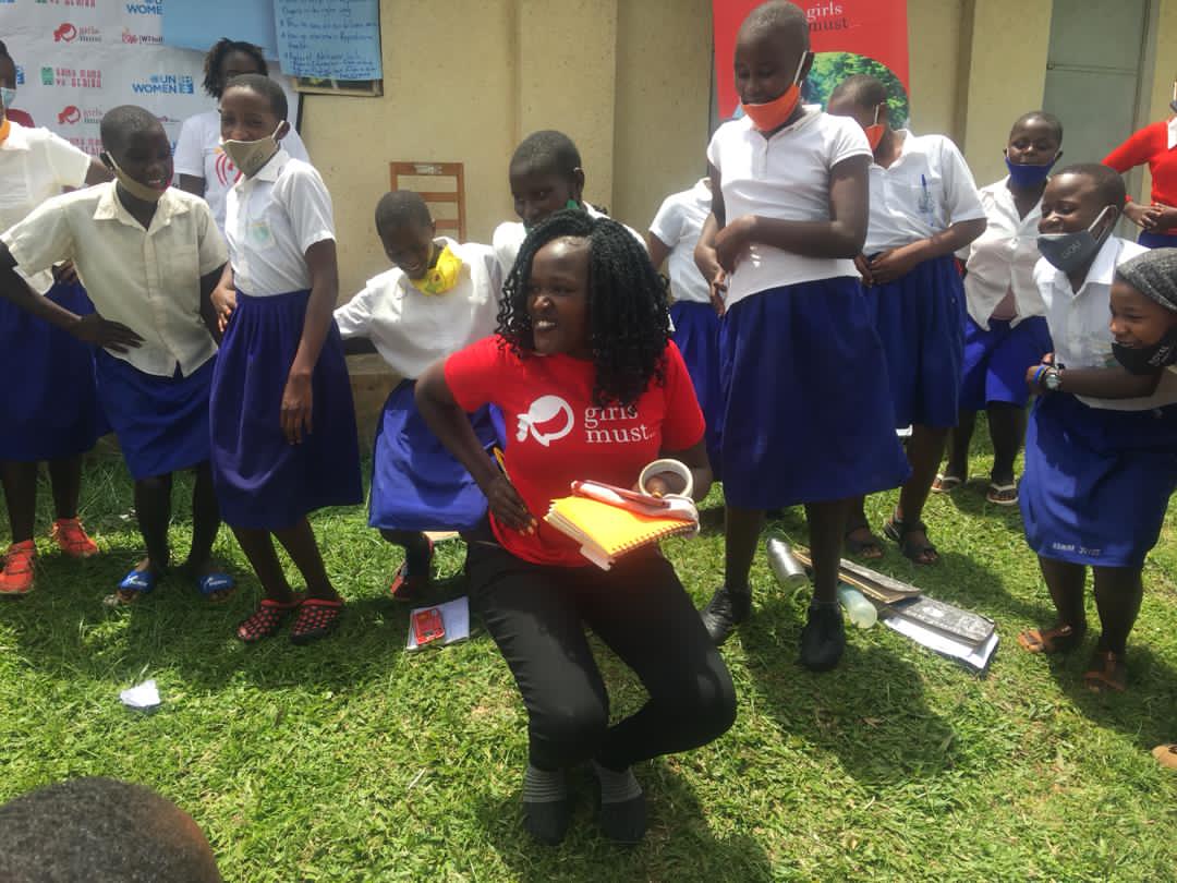 ug_girls's tweet photo. With support from UN Women and Akina Mama wa Afrika, we've managed to reach out with SRHR packages like Menstrual Health Management, Body Autonomy and discussions around harmful Sexual Practices Adolescent Girls face in and out of school.
#CGP2020
#GenerationEquality https://t.co/cvSGvjjHCg