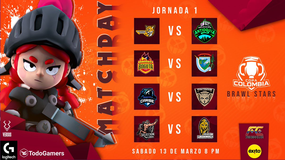 VUELVE LA COPA COLOMBIA BRAWL STARS

En esta tercera edición, veremos nuevamente el gran nivel del talento colombiano, con la gran primera jornada el dia de hoy.

Hora: 8:00 PM COL