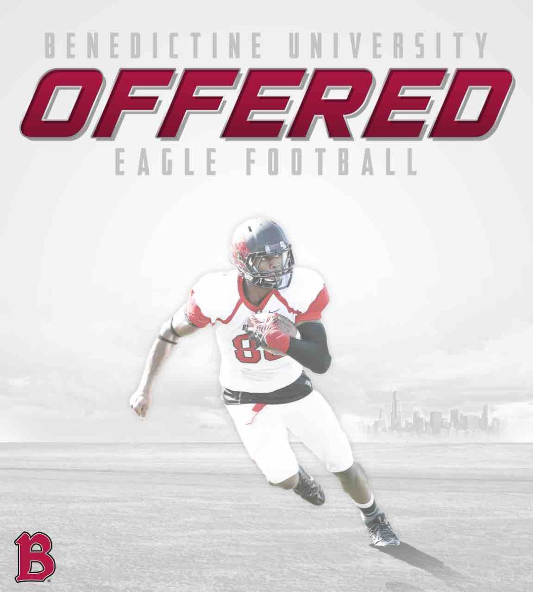 khussion12's tweet photo. Blessed to receive another offer from Benedictine University ⭐️ @RecruitGeorgia @CoachMasonQH15 @Coach_Schroeder @BenUEagles https://t.co/kluqBvM61E