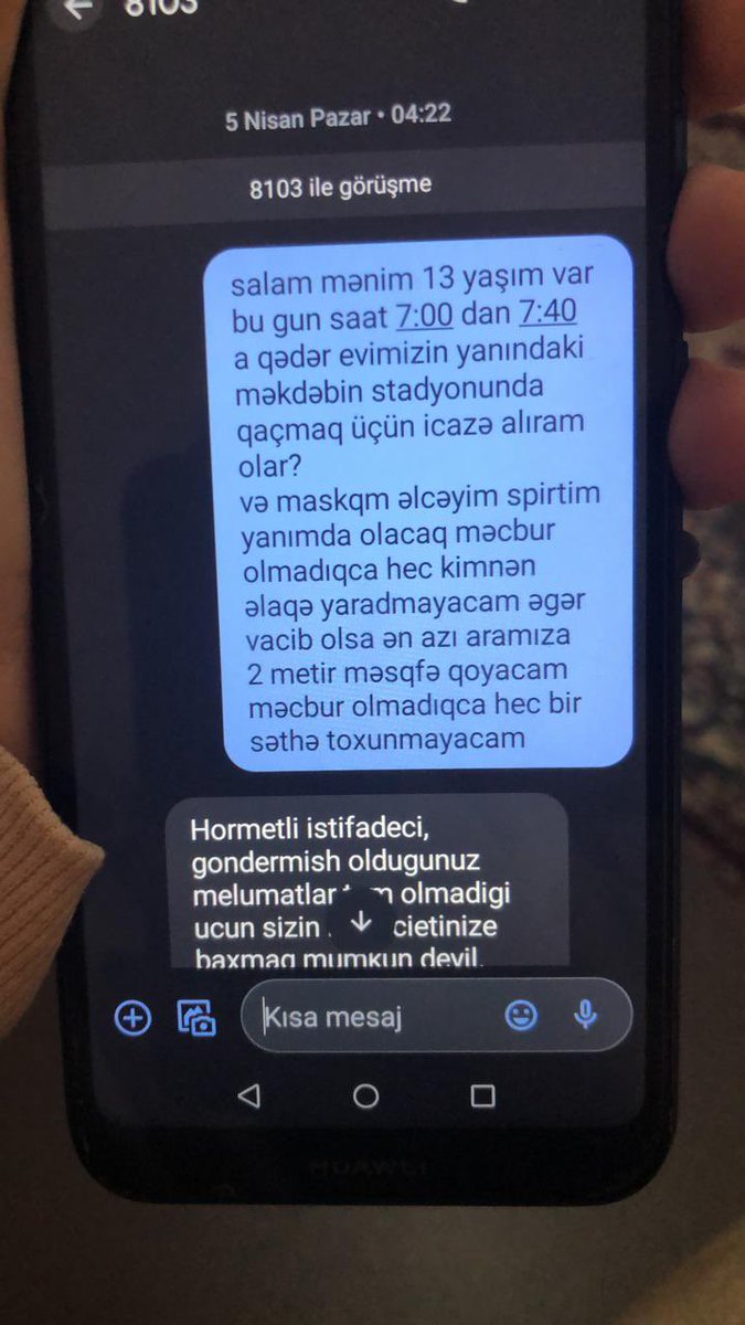 then5z's tweet photo. Bacımın sinif yoldaşı sms ilə icazə təzə çıxan vaxtlarda elə bilirdi ki, belə icazə alırlar.😂😂😂 https://t.co/yqXSBtiboF