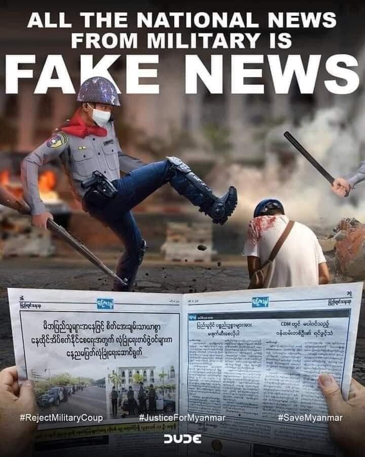 ZarZarMyint911's tweet photo. #MRTVFakeNews
#MWDFakeNews
#RejectJuntaCoup https://t.co/rgZ73IeHlY