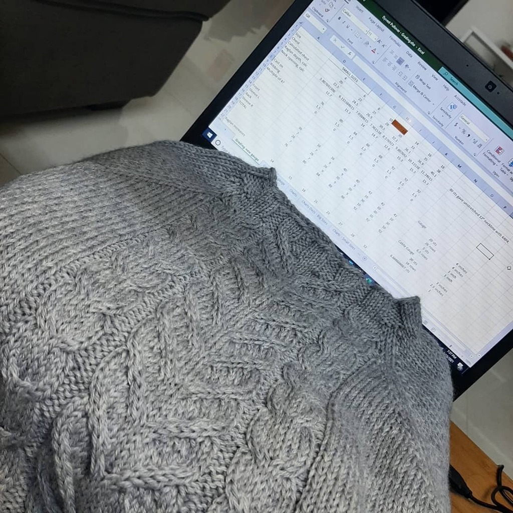 It is grading time for the cable sweater. It has been waiting patiently for weeks now. 

I can't wait get this out for test knitting!

#knitting #igknitters #sweaterknitting #cables #testknitting #testknit #knits #handknit #handmade #newdesign #newpattern