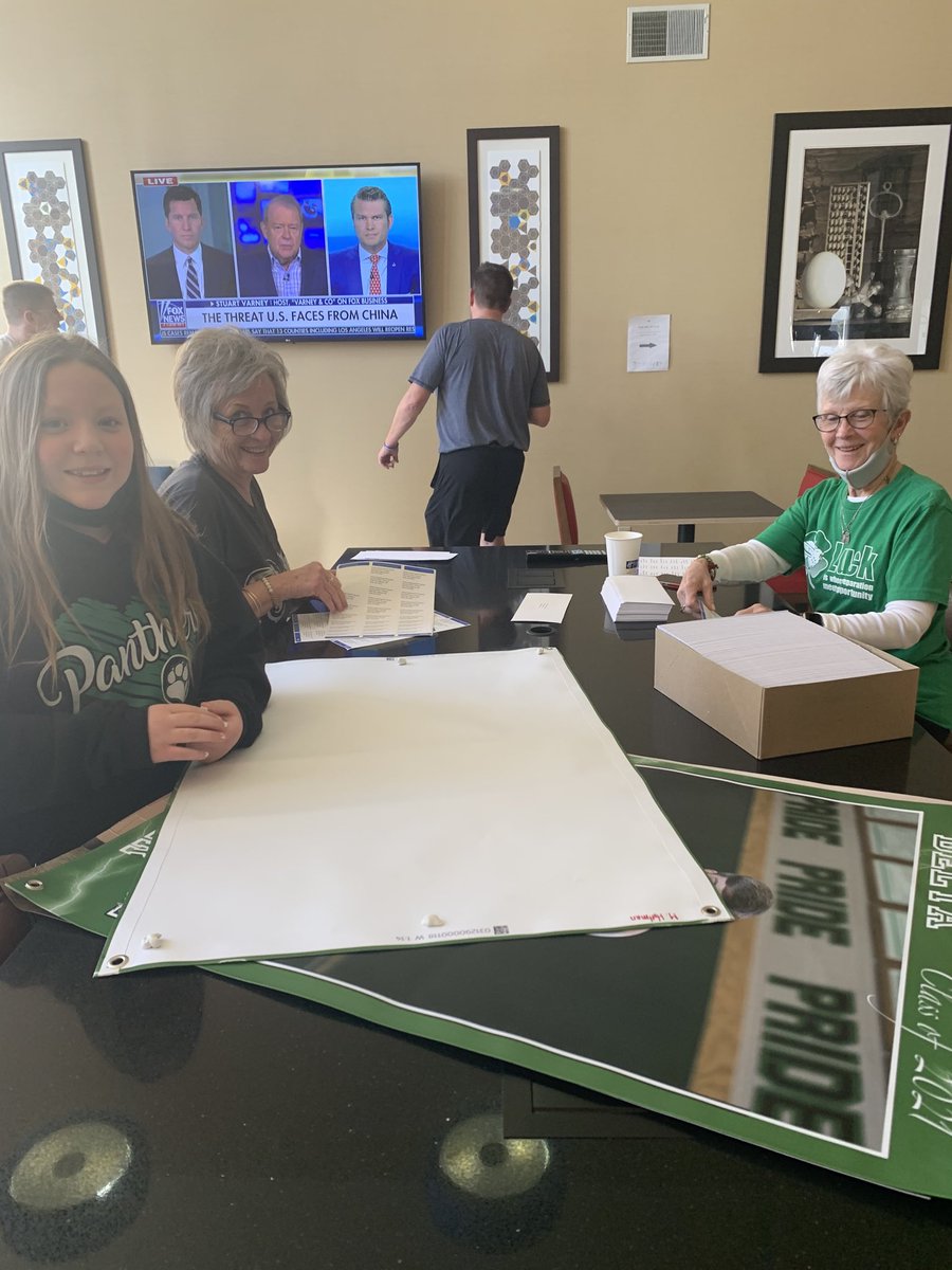 4boys4leigh's tweet photo. These grandmas are ready for state wrestling BUT levy prep never ends!💚🖤
#WeArePDY https://t.co/yGoY55PGEf