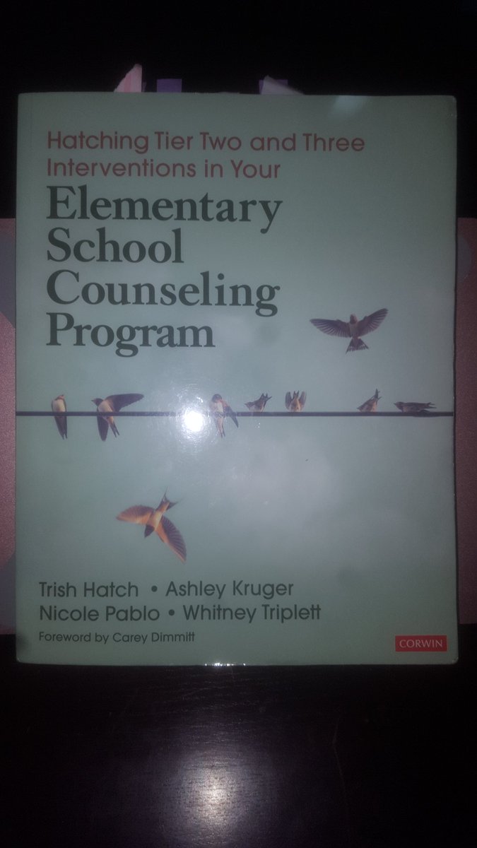 Another great read by <a href="/TrishHatch/">Trish Hatch</a> @SchCslrTriplett <a href="/AshleyEKruger/">Ashley Kruger</a> and Nicole Pablo, done! Great resources and tangible structured information to help any counseling program!