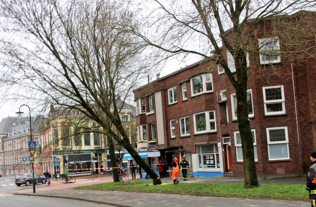 Melding brandweer Boteringesingel Groningen