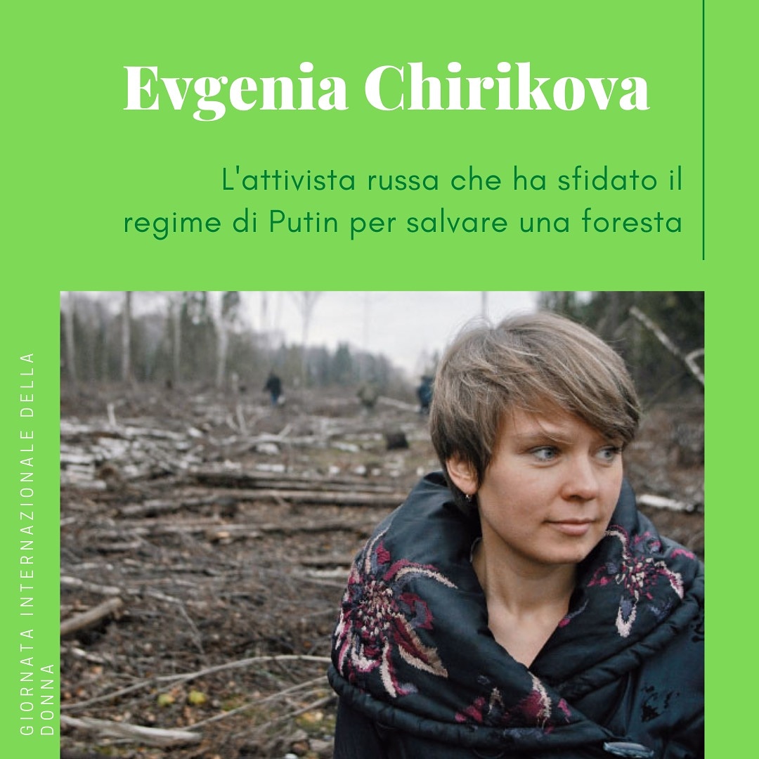 #lottomarzo
#donneperilclima

Evgenia Chirikova: attivista per la difesa della foresta di Khimiki, "il polmone verde di Mosca".

Qui sotto la sua storia👀👇
facebook.com/50880458923018…