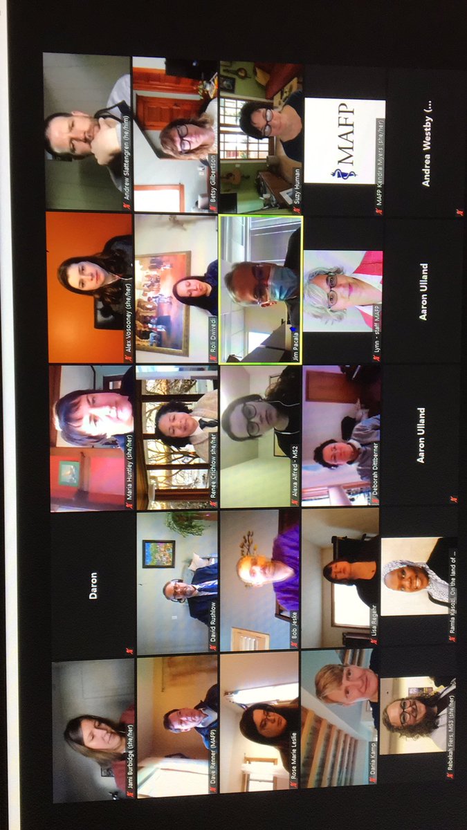 darongerschmd's tweet image. MAFP board meeting.  Zoom is ok, but I can’t wait to see you all in person. #mafp #aafp