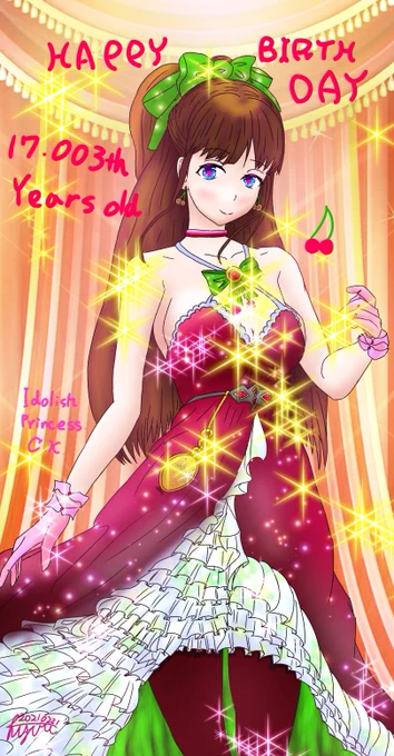 #花京院ちえり生誕祭 
#花京院ちえり 
#ちぇり絵 

誰よりも真面目で、努力家で、繊細なちえりちゃん。
でも今はイラストの元ネタ「イスカ(アナデン)」のように、アイドル部を引っ張るさながらリーダー。
誕生日おめでとうございます。
これからも勝手に着いてくからね! 