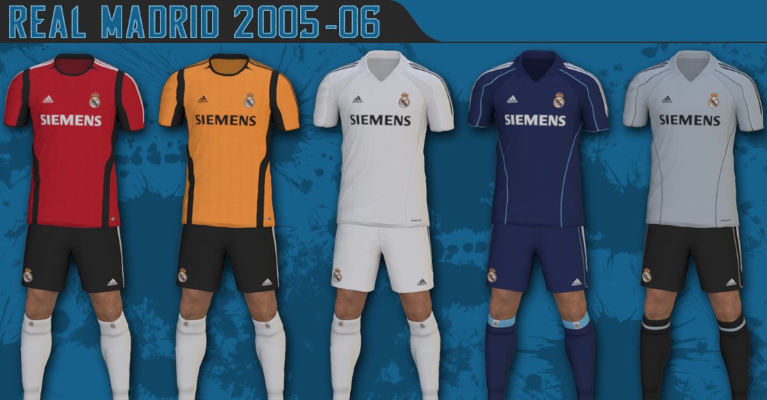 real madrid 2005 kit