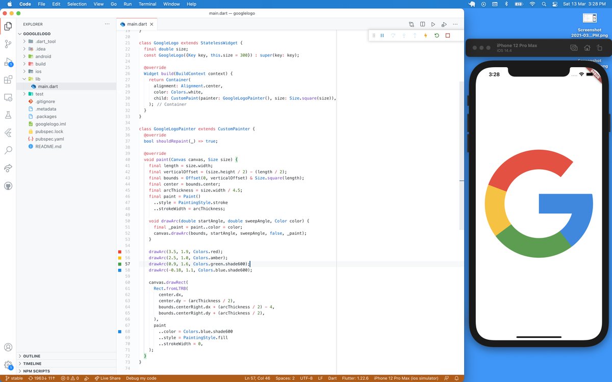lesliearkorful's tweet image. I drew Google's logo in #flutter
Source code: gist.github.com/052dc86c5e3a5d…
Dartpad: dartpad.dev/052dc86c5e3a5d…
Codepen: codepen.io/lesliearkorful…