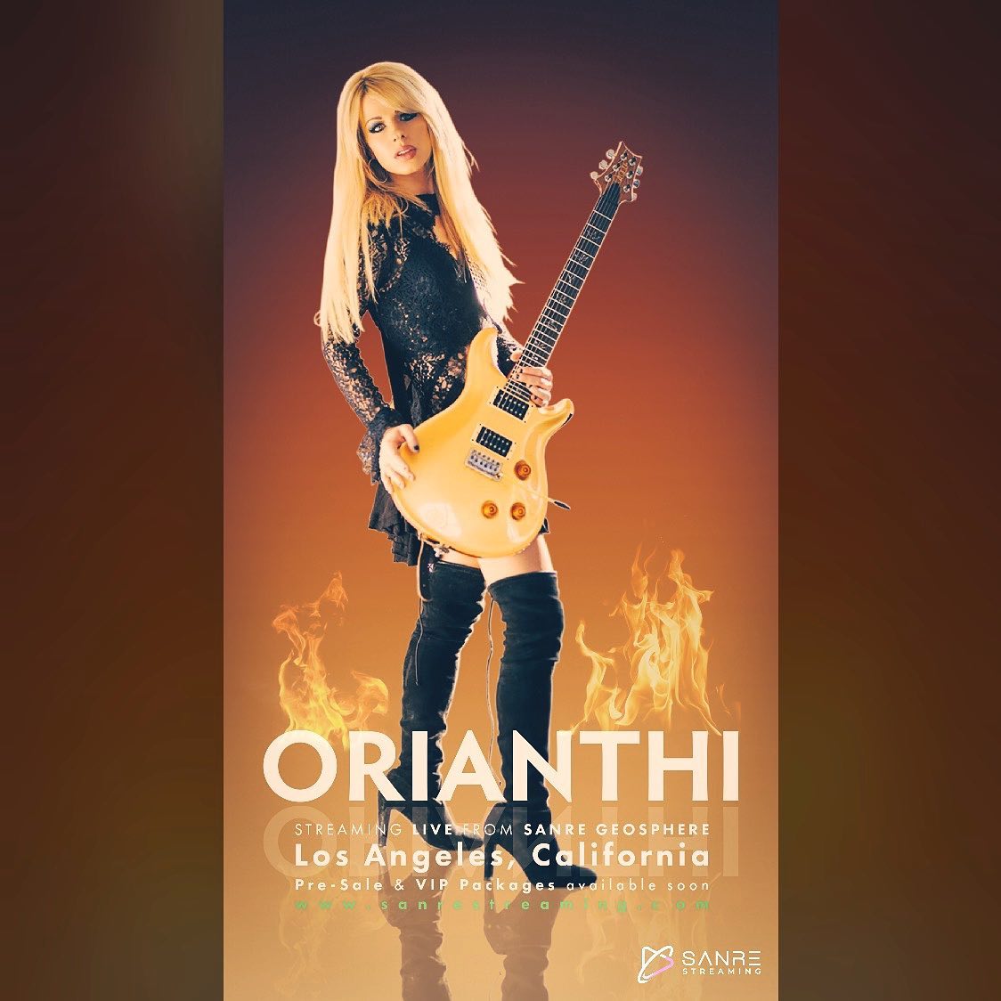 Get your tickets for @orianthi's livestream on June 19, 2021 at 1:00 am (EST) - 10:00pm (PDT)  at 

livestreamSanrestreaming.com  

#newtunes #geosphere #losangeles #Orianthi #OrianthiPanagaris