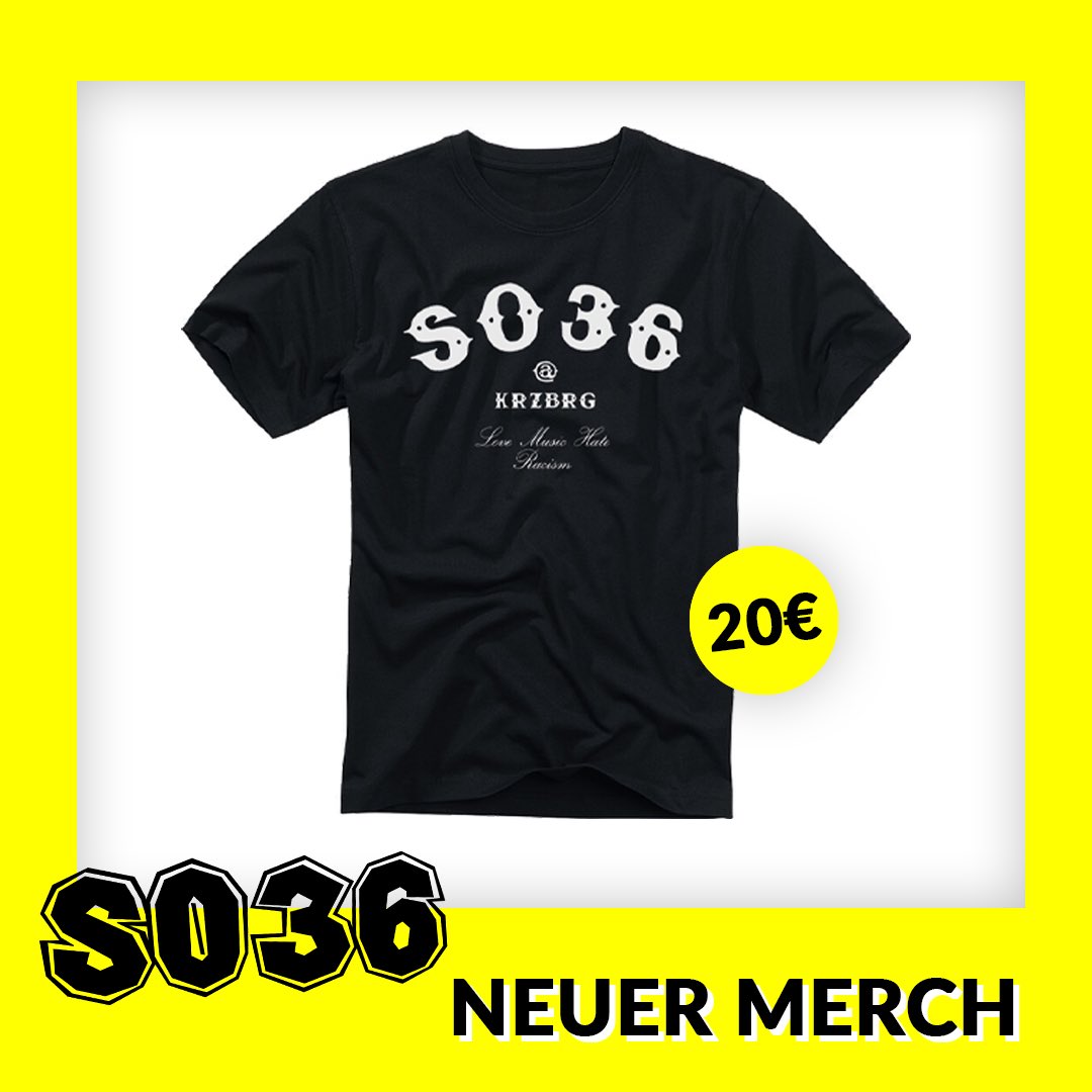 News aus dem Hause SO36! Wir haben eine neue Homepage und als wäre das nicht schon geil genug, auch noch neuen Merch 🥳 checkt SO36.de